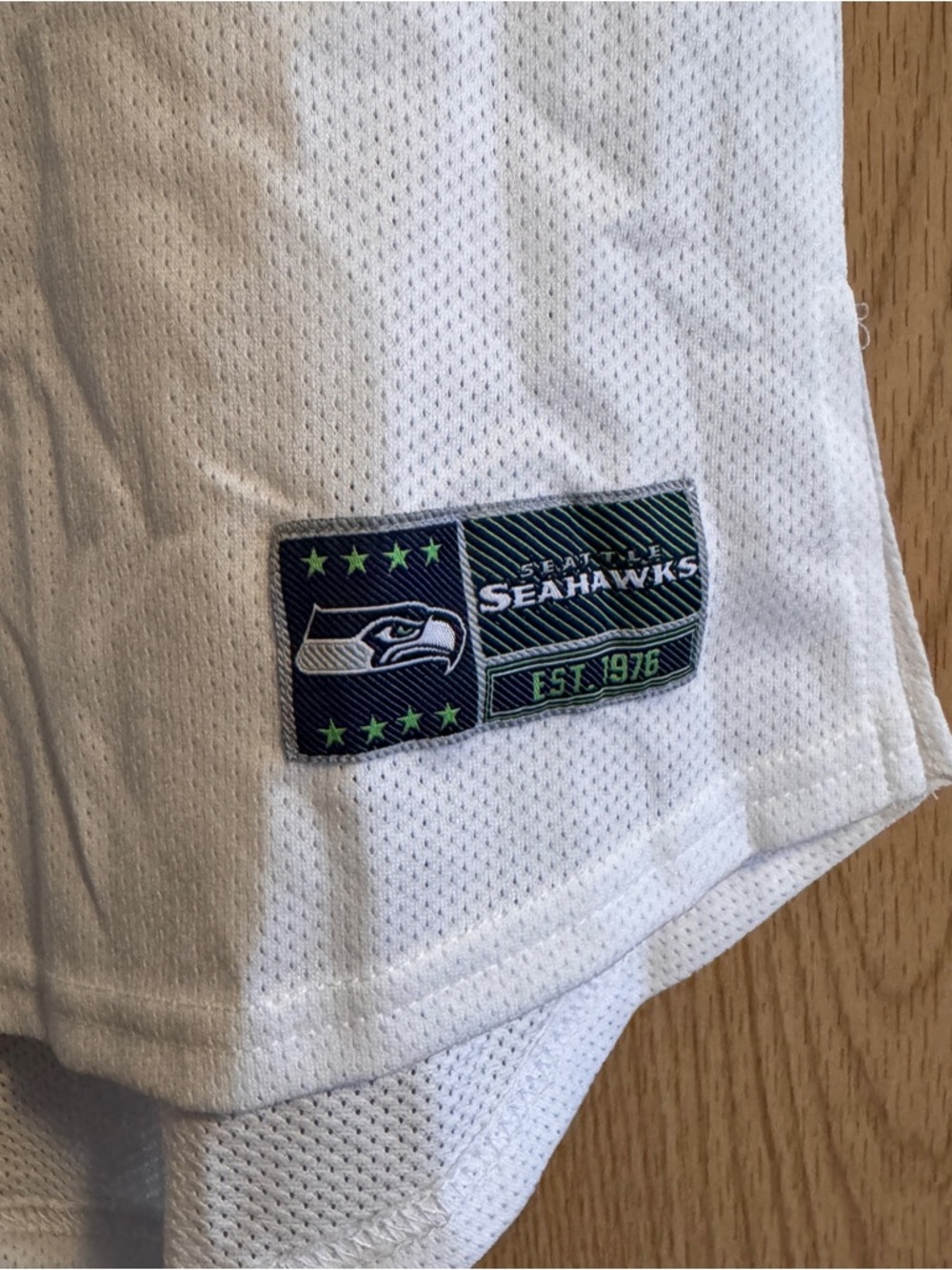 🖤5/$20 NFL Seattle Seahawks White & Navy #76 Jersey Top - Picture 4 of 9
